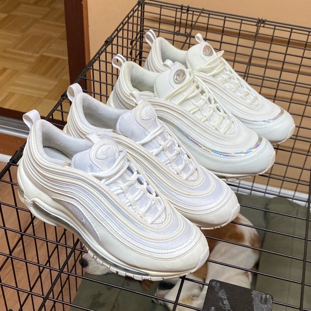 Nike Air Max 97 Triple White Sneaker Bundle